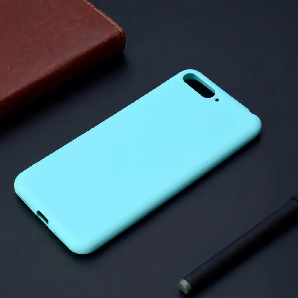 Mint Green Чехол для Hauwei Y6 Ультратонкий Мягкий ТПУ Матовый чехол для телефона для huawei Y6 Y 6 Y6Prime чехол Крышка - Цвет: Mint Green