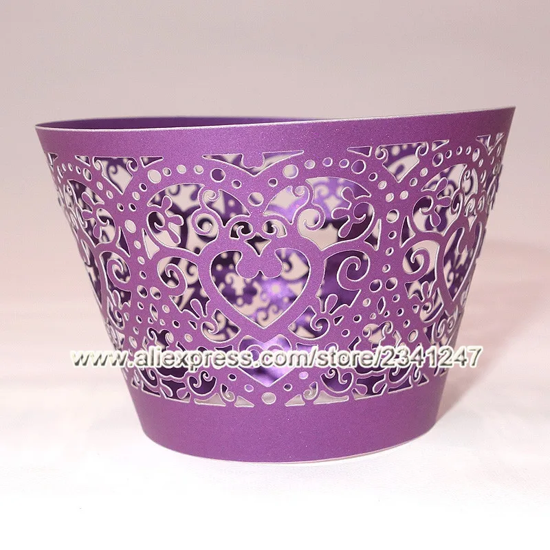 Обручальное сердце дизайн пекарня аксессуары Завертчицы 60 шт. |