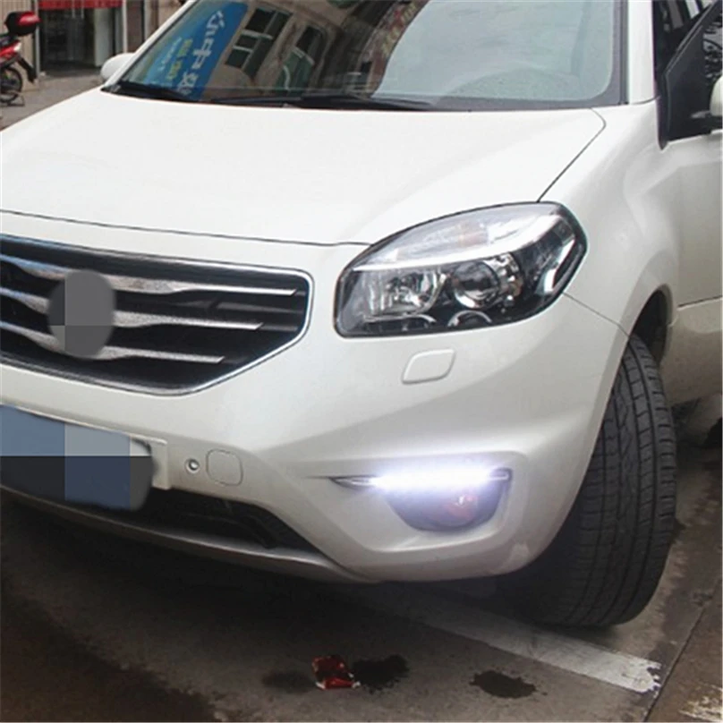 1 комплект 2011 2012 2013 2014 для Renault koleos дальнего света светодиодный DRL Дневной
