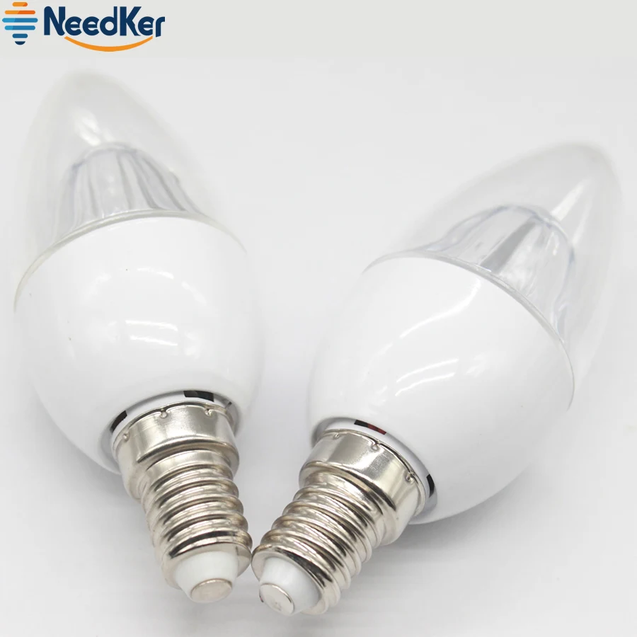 Светодиодная свеча E14 SMD2835 5 Вт 7 лампа AC 220 В 240 Люстра Свет Теплый Холодный белый