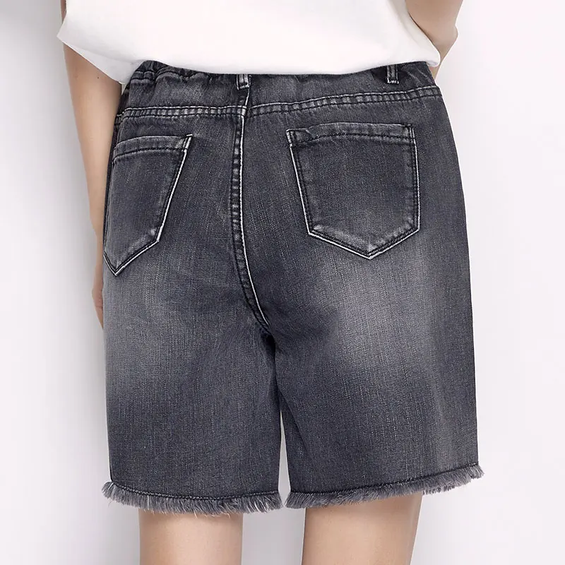 LEIJIJEANS 2018 Новое поступление летнего размера плюс эффект усов отбеленный
