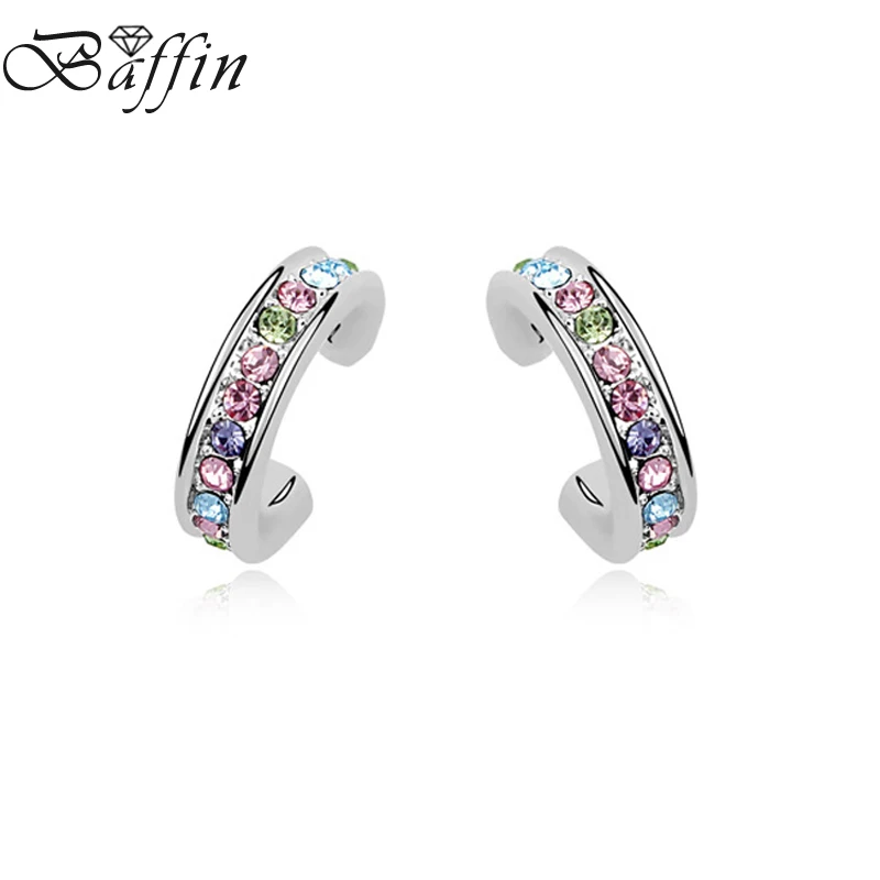 Модные женские серьги-гвоздики с кристаллами Swarovski | Украшения и аксессуары