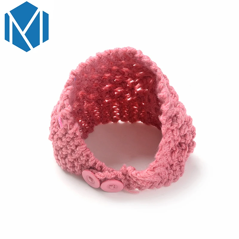 M MISM Fashion 6 цветов женское вязаное Вязание пуговица головная повязка в виде чалмы