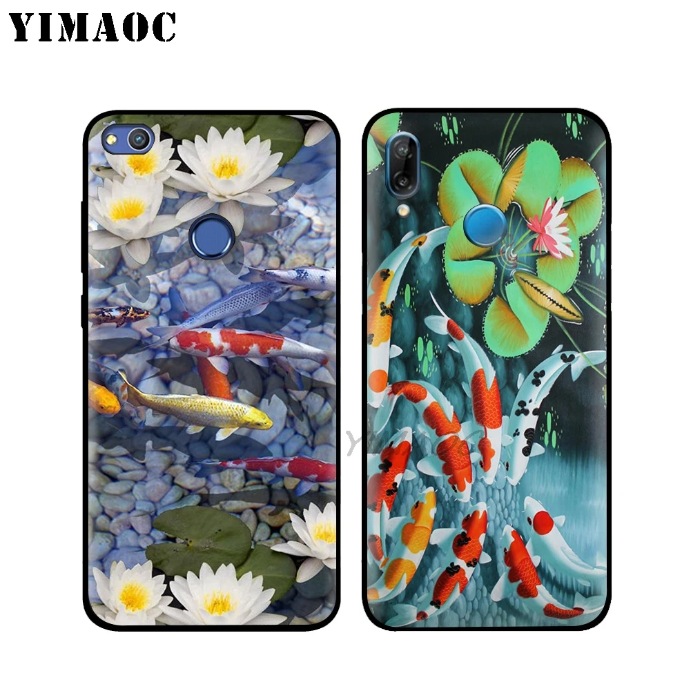 YIMAOC Koi Fish Lucky Japan Soft Case For Huawei P30 P20 Pro P10 P9 P8 2015 2017 P Smart Plus Z 2019 Nova 5i 4 3 3i 2i Lite |