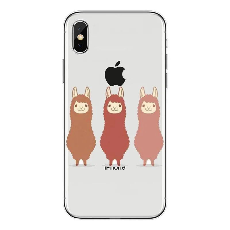 Мягкий чехол для мобильного телефона из ТПУ с милой ламой и ламой для iphone X XS XR MAX 11 11Pro MAX 6 6s Plus 7 8 Plus X 5 5S