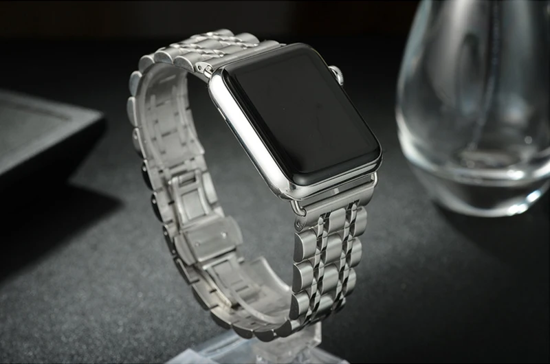 Ремешок для apple watch 42 мм 38 мм correa iwatch 44 мм/40 мм 4 3 2 браслет из нержавеющей стали pulseira apple watch 4 аксессуары