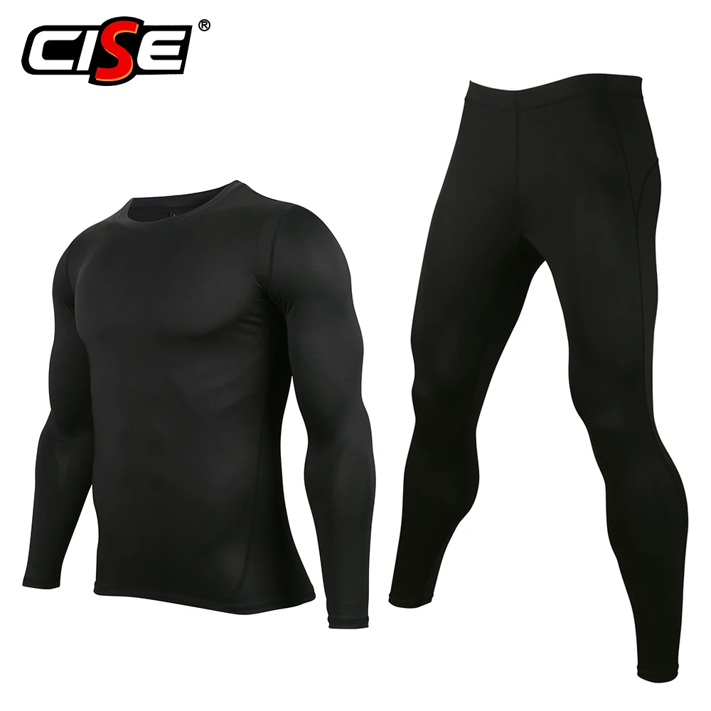 

Men's Underwear Set Base Layer Motorcycle Motocross Ski Snowboard Breathable Sports Shirt Top Bottom Compression Suit Long Johns