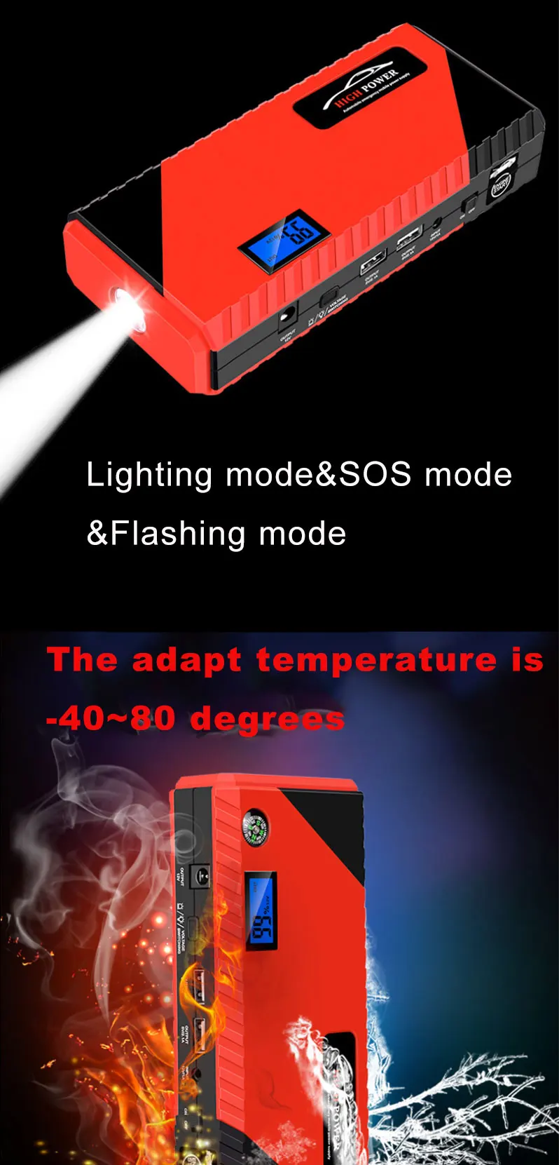 Автомобильный стартер 600A 12V пусковое устройство power Bank бензиновый дизельный автомобиль батарея бустер зарядное устройство Buster автомобильный стартер CE