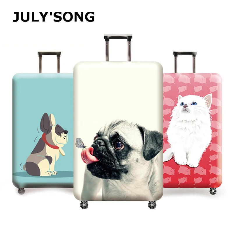 JULY'S SONG эластичный толстый дорожный защитный чехол на чемодан относится к 18 ''-32'' чехол на колесиках костюм чехол Аксессуары для путешествий