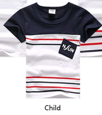 Kid T-Shirts Семейная одежда летние Семья одежда платье для мамы и дочки Семья подходящая друг к другу одежда хлопковая футболка для сына и штаны - Цвет: Kid T-Shirts
