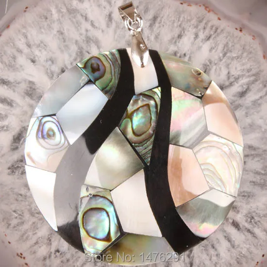 Подвеска из бусин в виде перламутровой ракушки 50 х50 мм 1 шт.|bead treasures glass beads|beaded