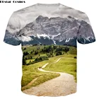 Модная футболка PLstar Cosmos 2018 в новом стиле, летняя крутая футболка с принтом итальянского красивого горного ландшафта доломита для мужчин и женщин