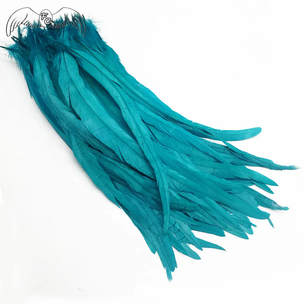 Wholesale 100pcs Natural Peacock Blue Rooster Tail Feather 35-40cm Cock Pheasant Carnival Costume/Cosplay/Shamba Dancer | Дом и сад