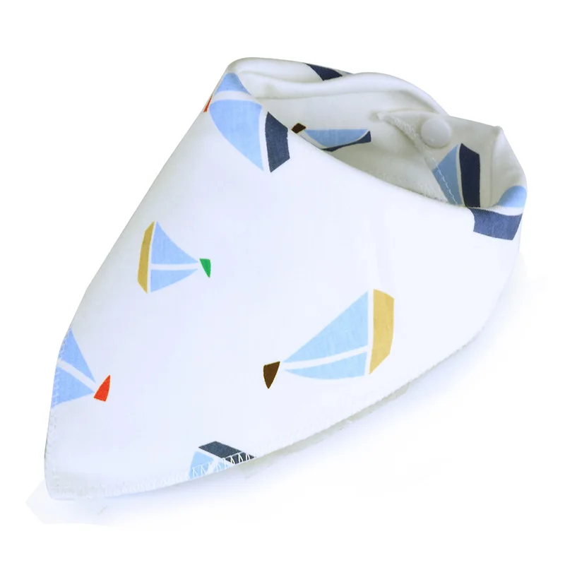 6pcs/lot Cartoon baby Bibs Cotton Bandana Newborn Soft Scarf Animal Burp Cloths Triangle for kids girl boy adjustable Baberos | Детская