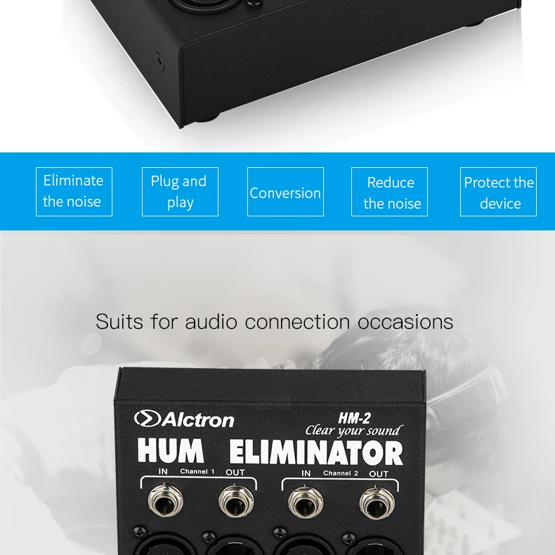 Alctron HM-2 hum eliminator hum устраняет шум