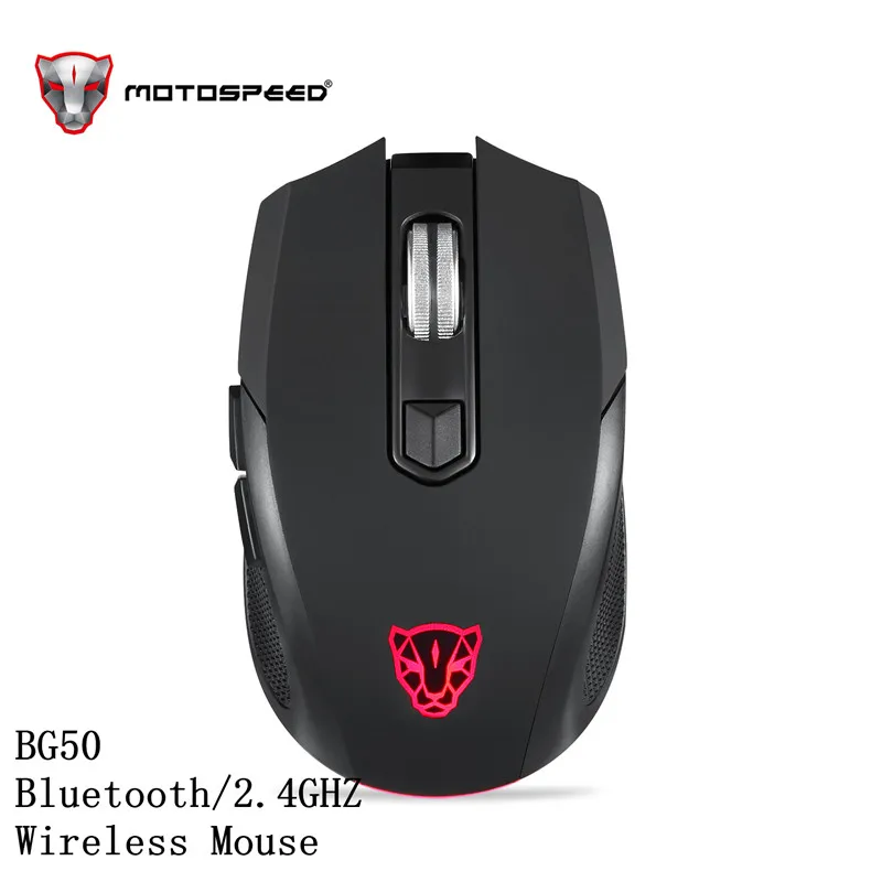 MOTOSPEEDBG50 Bluetooth Беспроводная игровая мышь 2400 dpi оптическая эргономичная профессиональная Портативная USB мышь для геймера компьютера ПК ноутбука