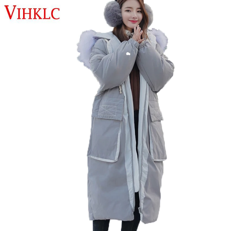 Анти-сезон хлопок Костюмы Женская зимняя обувь 2018 новая утепленная длинная