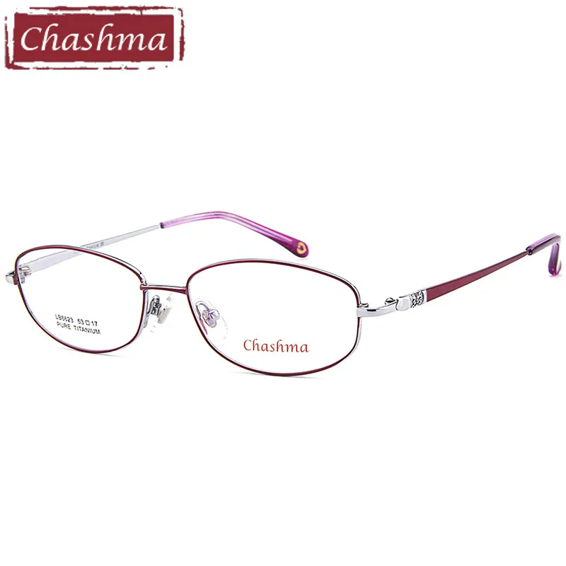 Purple 14 г очки по рецепту женские из чистого титана оправа Lentes Opticos Gafas качественные титановые оправы супер светильник - Цвет оправы: Purple
