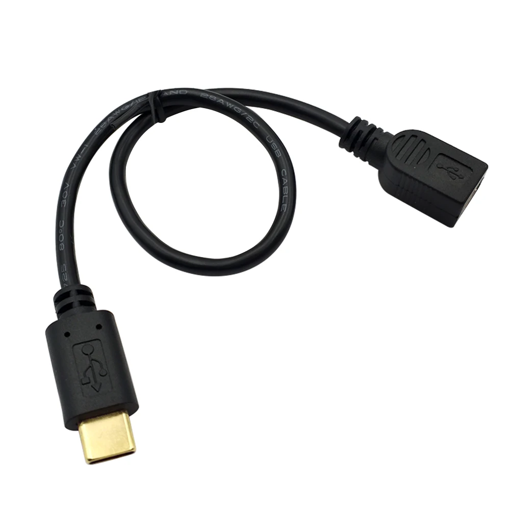 Danspeed Female-Male F/M USB 2 0 Mini-USB 3 1 type C кабель для передачи данных 5-контактный разъем Длина