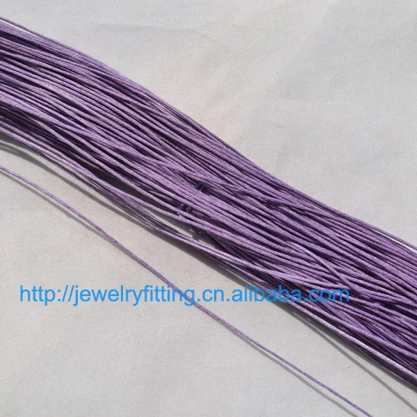 violet DIY ювелирные изделия проволока ручной работы аксессуары 10 м вощеный хлопок Бисероплетение веревка 1 мм браслет и ожерелье найти 27 цветов - Цвет: violet