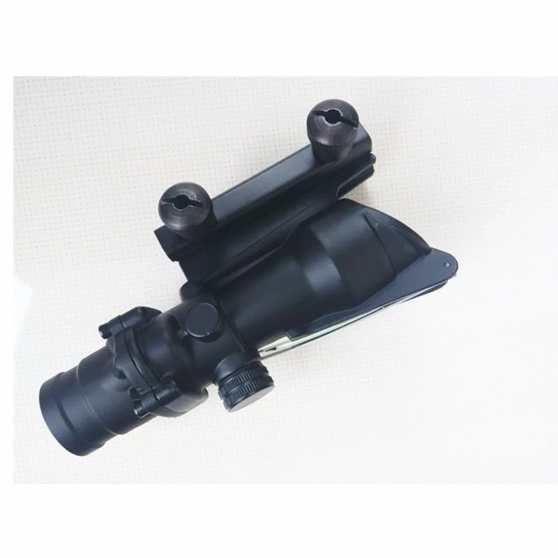 ACOG 4X32 Fiber Source Red Green Illuminated Scope black color Tactical Hunting Riflescope 4x magnification | Спорт и развлечения