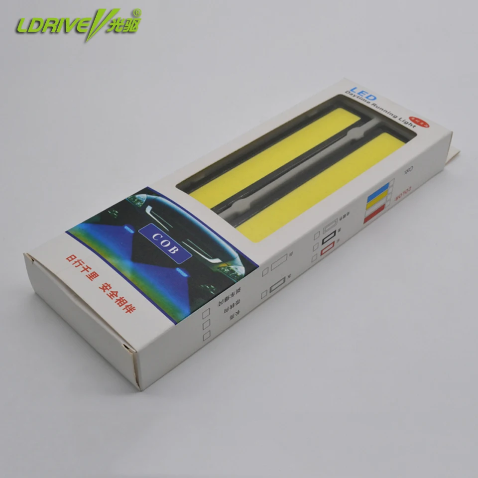 Ходовой товар 100% водонепроницаемые светодиодные дневные ходовые огни COB 2 шт./лот