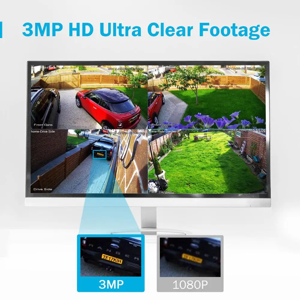 ANNKE 8CH 3MP CCTV система HD TVI DVR 8 шт. 2048*1536 камера безопасности наружная домашний