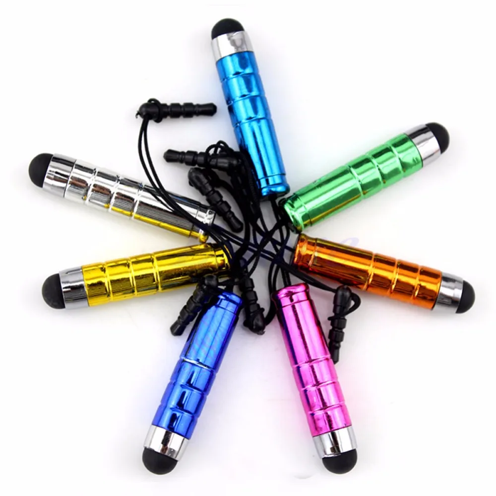 100 шт./лот металлический стилус для емкостного сенсорного экрана iPad iPhone Samsung