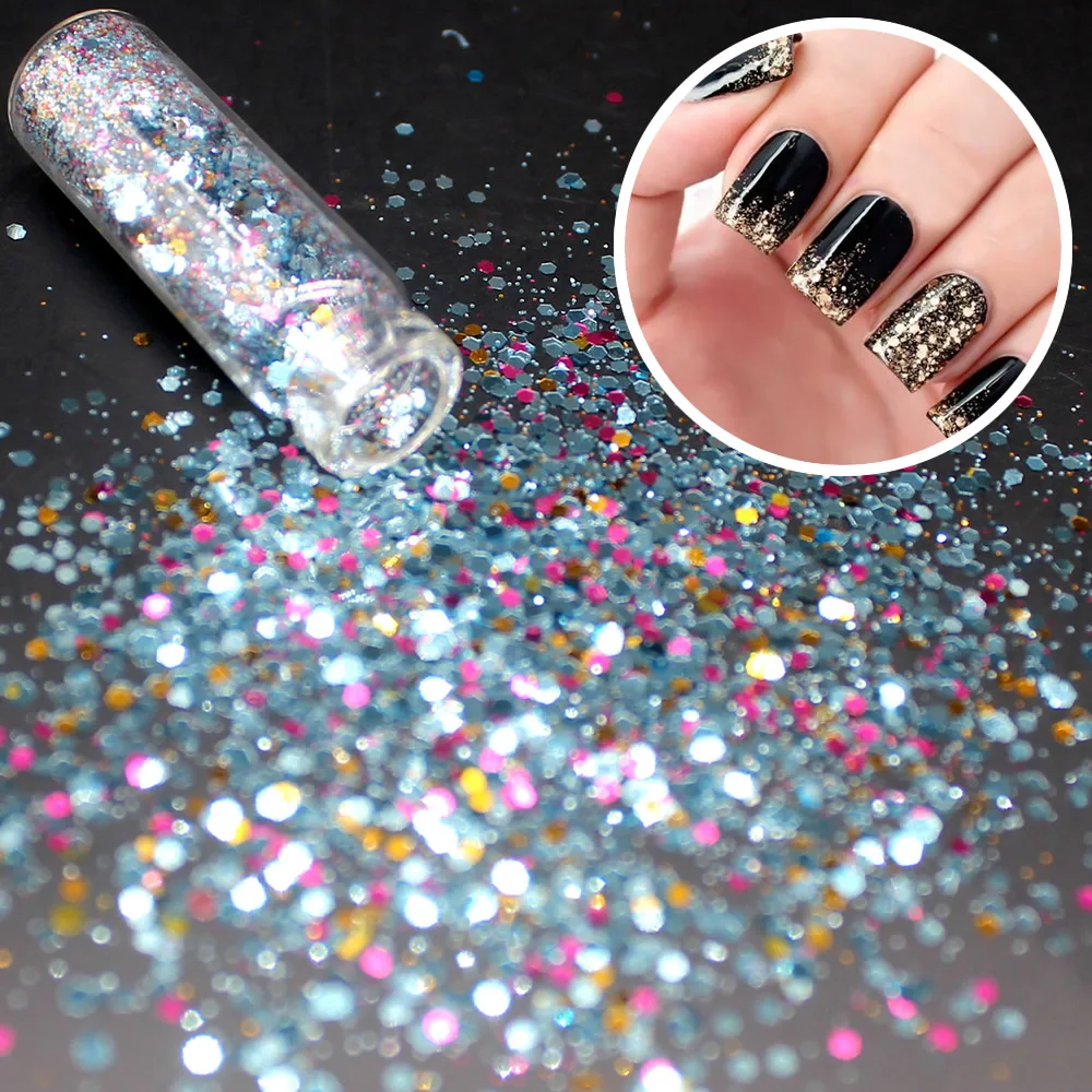 

1@# 1 Box Glitter Nail Striping Line Tape Sticker Set Art Decorations DIY Tips For Polish Nail Gel 2021 Hot