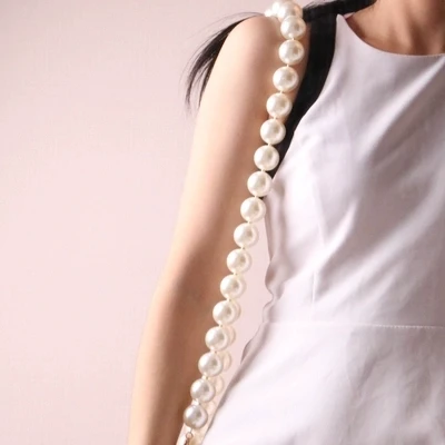 

Designer Ladies Handbag Straps Pearls Handbag Belt Women Crossbody Bag Handle Accessory Shoulder Strap Belt Girl 60cm 100cm