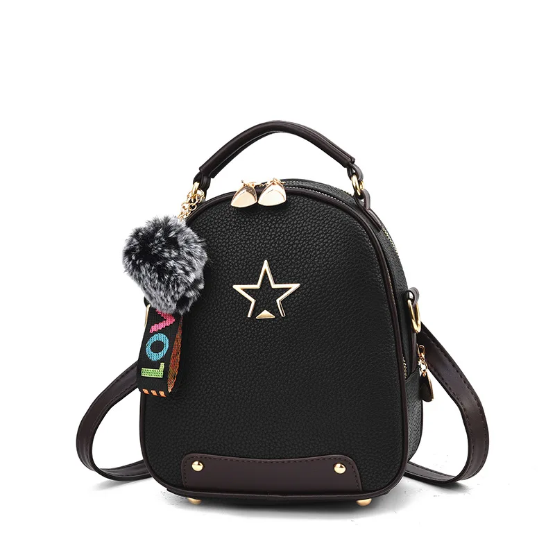 2018 Fashion Women Top-Handle Bags PU Leather Backpacks Girls Student School for Lady Teenagers Travel Female | Багаж и сумки