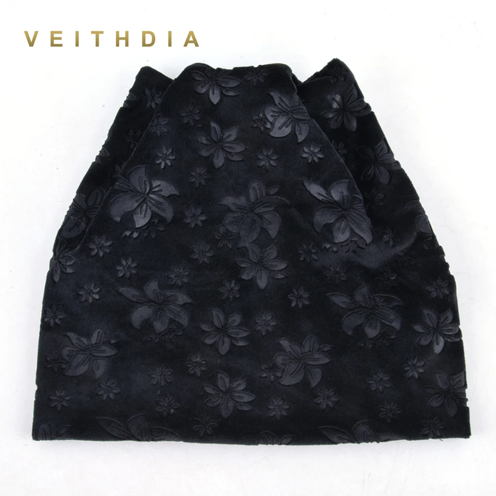 VEITHDIA/осенне-зимняя женская Шапка-бини с котом Женская Теплая Бархатная шапка