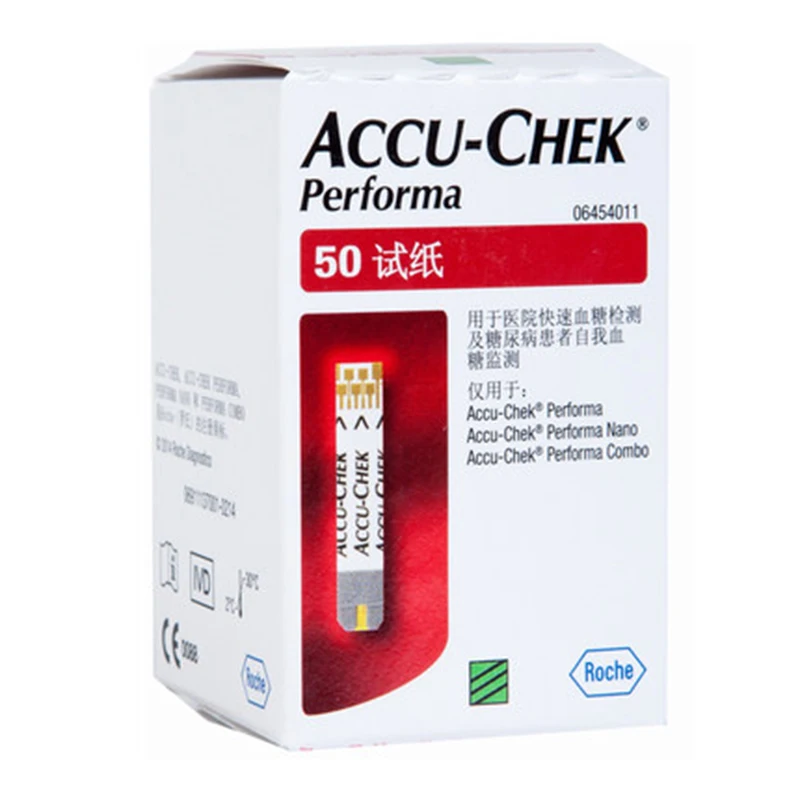 Горячие Продажи Accu-Chek Performa Глюкометр Тест-Полоски 50 шт. Бесплатных Ланцеты 50 шт. Для Здравоохранения диабет монитор для здоровья полоски для глюкометра диабетическая тест-полоски полоски глюкометр