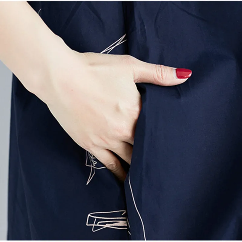 Новинка лета 2019 года. Свободные женские платья с круглым вырезом и коротким