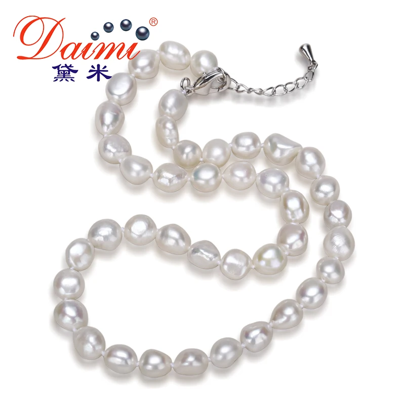 Новинка! Ожерелье из натурального жемчуга DAIMI. Простое повседневное короткое