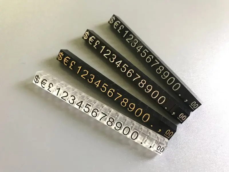 Ценник ювелирный магазин дисплей пятиугольник Пластиковые регулируемые