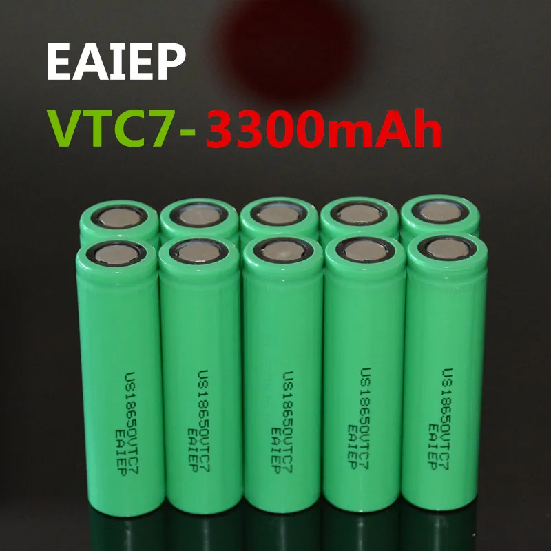 Аккумуляторная батарея EAIEP US18650VTC7 10 шт. 18650 3300 мА · ч литий-ионная | Электроника
