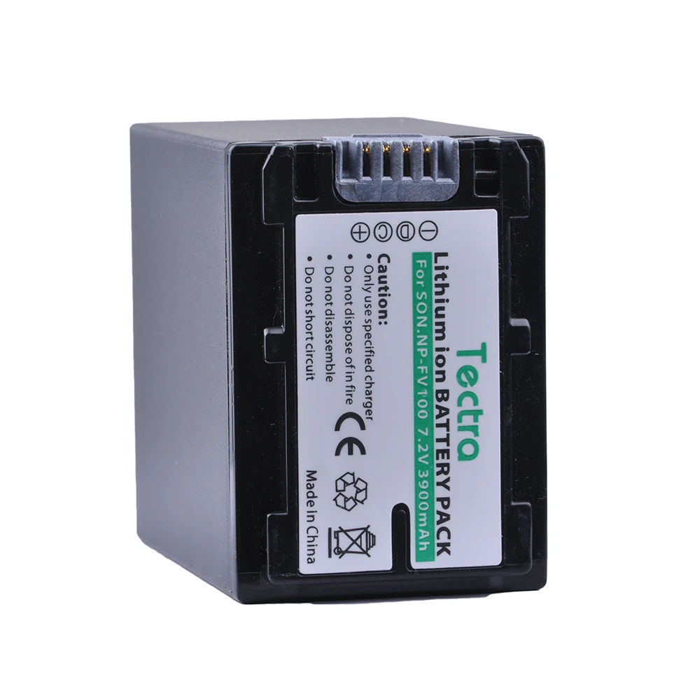 Tectra NP-FV100 NP FV100 1PC Литий-ионная батарея для камеры Sony DCR-SR15 SR21 SR68 SR88 SX15 SX21 SX44 SX45 SX63 CX190