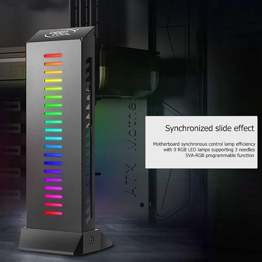 Кронштейн для видеокарты DEEPCOOL GH-01A-RGB с поддержкой RGB, держатель для видеокарты, кронштейн для настольной видеокарты