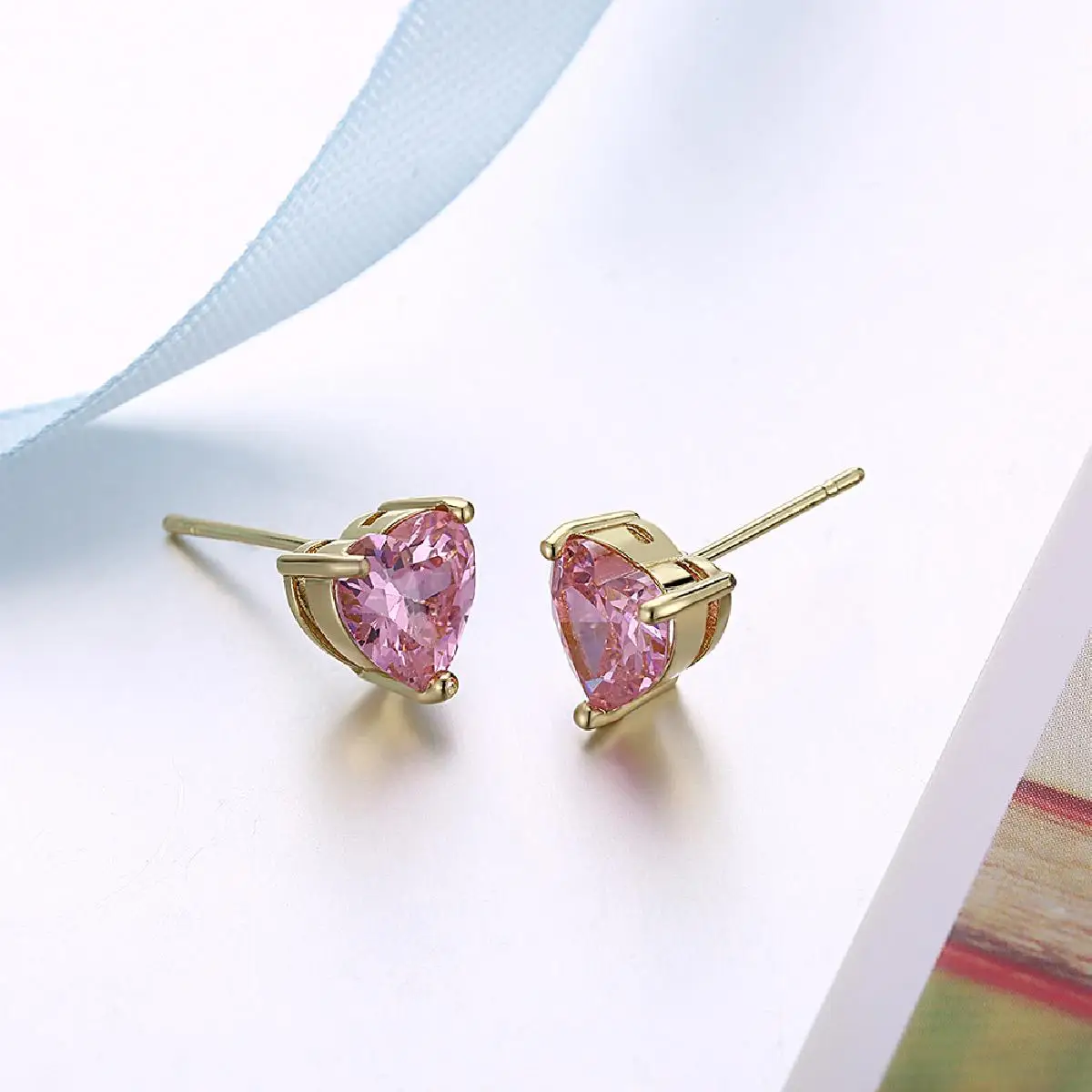 Подарок на день матери для мамы модные серьги красный/розовый/белый австрийский