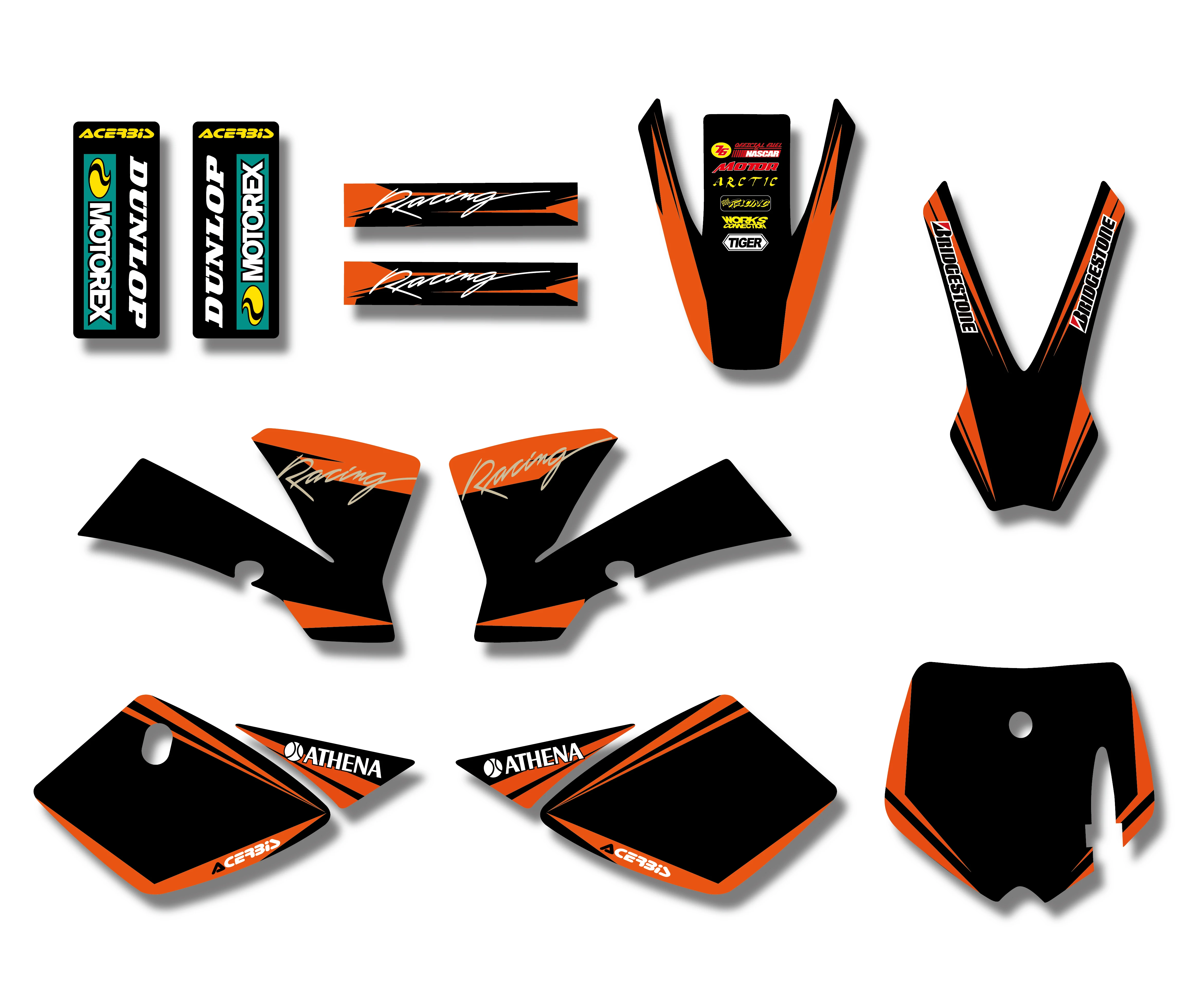 Наклейка NICECNC Team для фона новый графический Набор наклеек подходит KTM 50SX