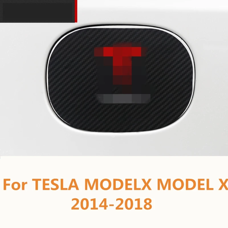 Для TESLA MODELX MODEL X 2014 2018 последняя крышка топливного бака из углеродного волокна