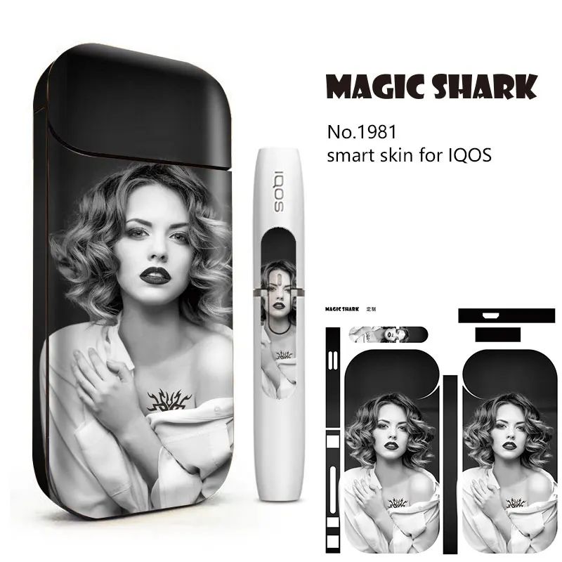 Чехол Magic Shark Super Star простой черный белый сексуальный для девушек пленка наклейка