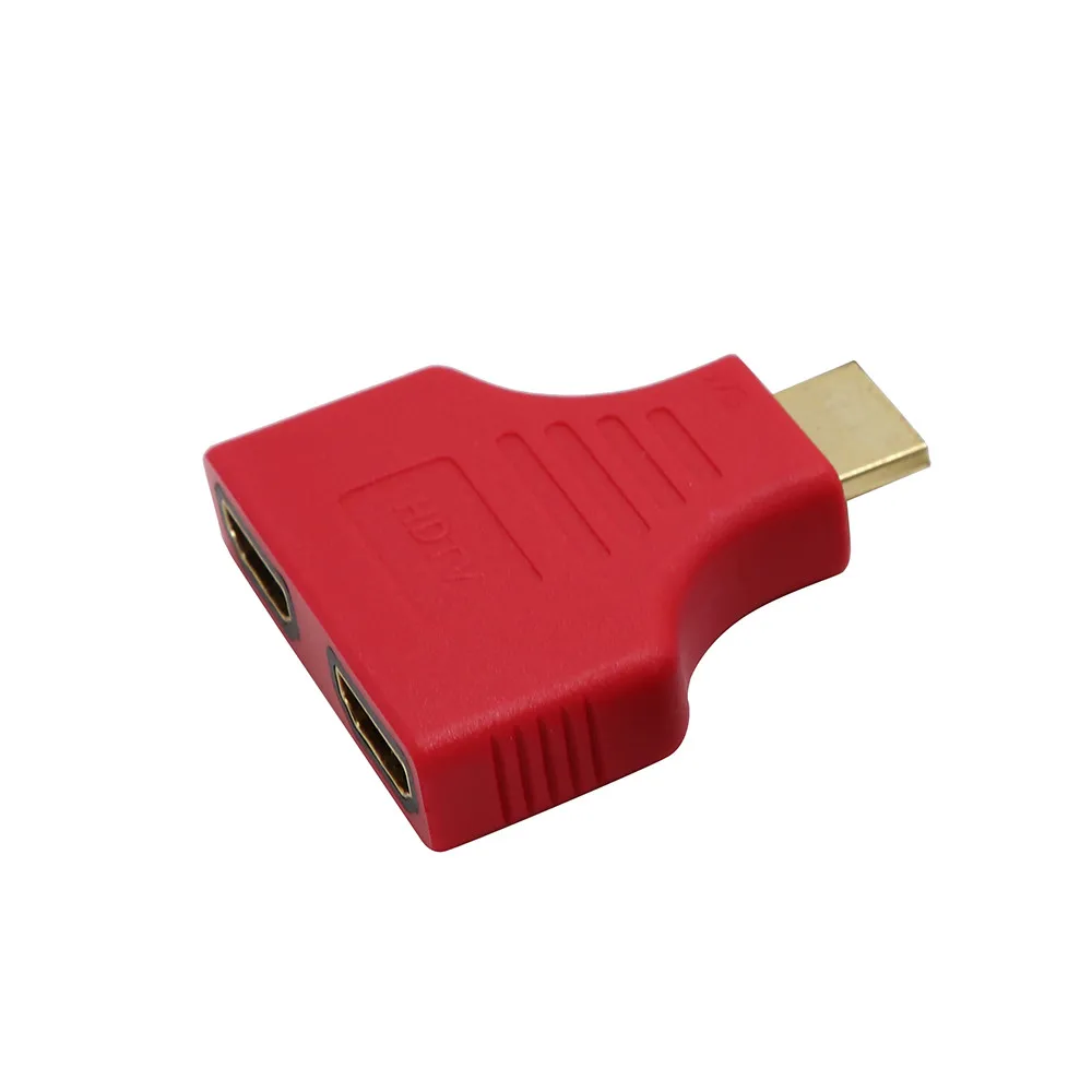 Новый разветвитель 1080P разных цветов HDMI порт штекер на 2 гнезда 1 в Выход адаптер