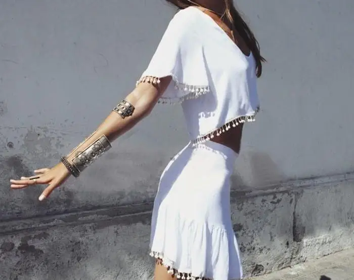 2015 coco channel 2 new summer women fashion European and American two-piece dresses v-neck short sleeves elegant HQ1127 | Женская