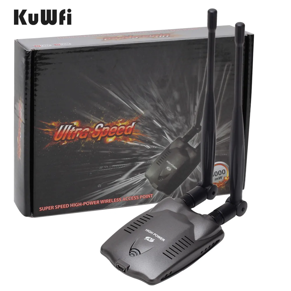 Беспроводной USB адаптер высокой мощности 150 Мбит/с двойная Wi Fi антенна приемник