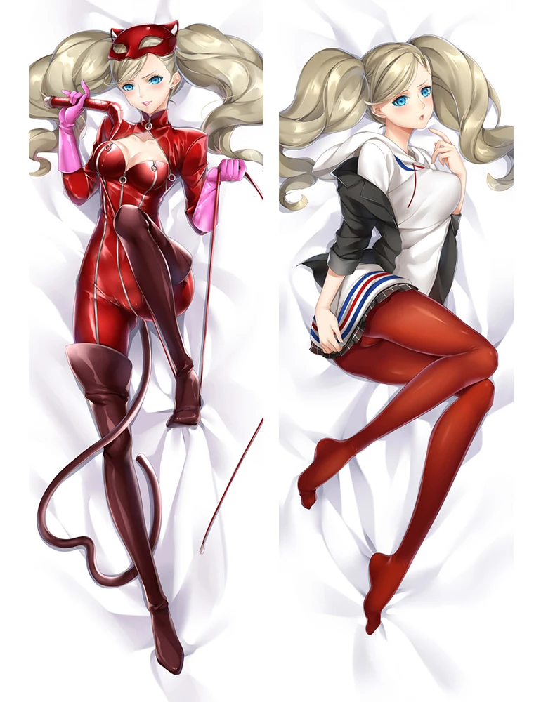 

Anime Cartoon Persona Anne Takamaki Hugging Peach Skin 2 Way Pillow Case Pillow Cover Pilllowcase Gift 18032