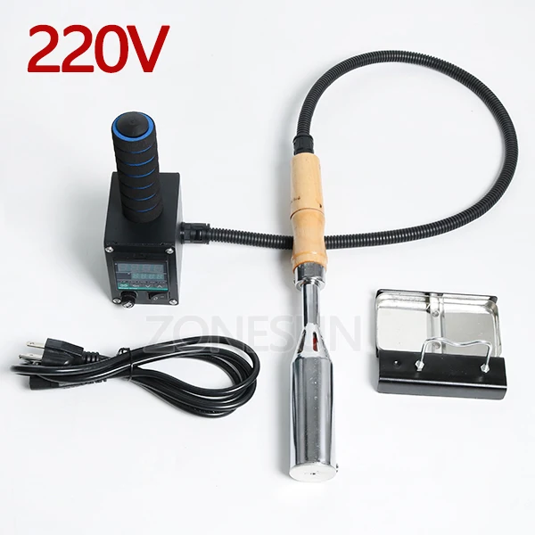 220V ZONESUN ручная Кожа из древесной бумаги тиснение инструмент горячего тиснения машина тиснение для свадебного торта логотип embosser Брендинг Утюг - Цвет: 220V