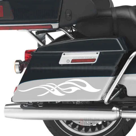 Наклейки с пламенем наклейки на крылья для Harley Touring Electra Glide Ultra Classic Street Glide Road King Road Glide универсальные