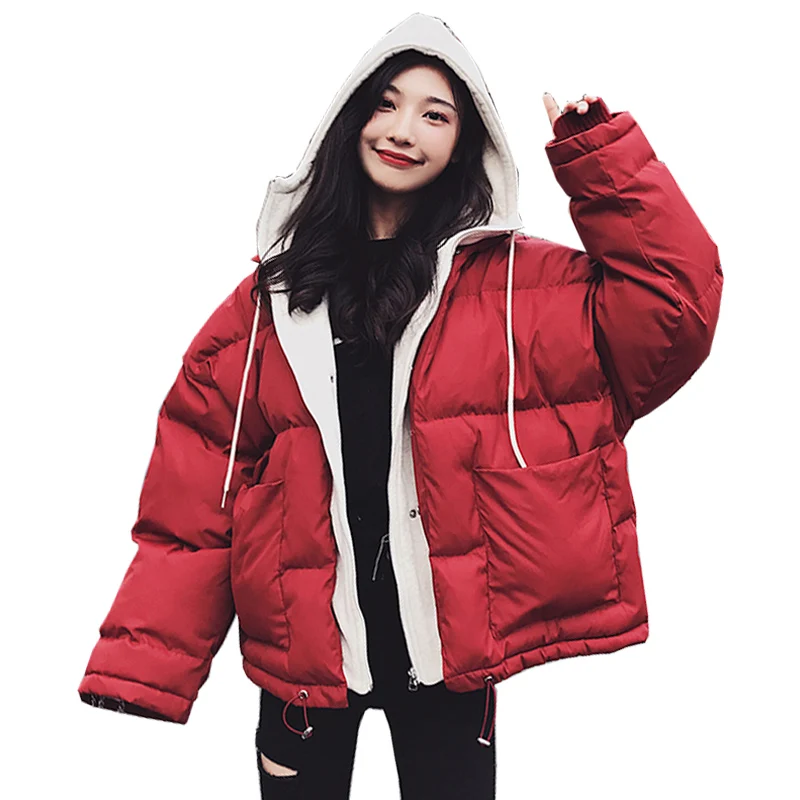 

TAJIYANE Winter Jacket Women 2018 Vintage Coat Harajuku Kawaii Coats Bomber Jacket Woman Down Cotton Parka Chaqueta Mujer ZL276
